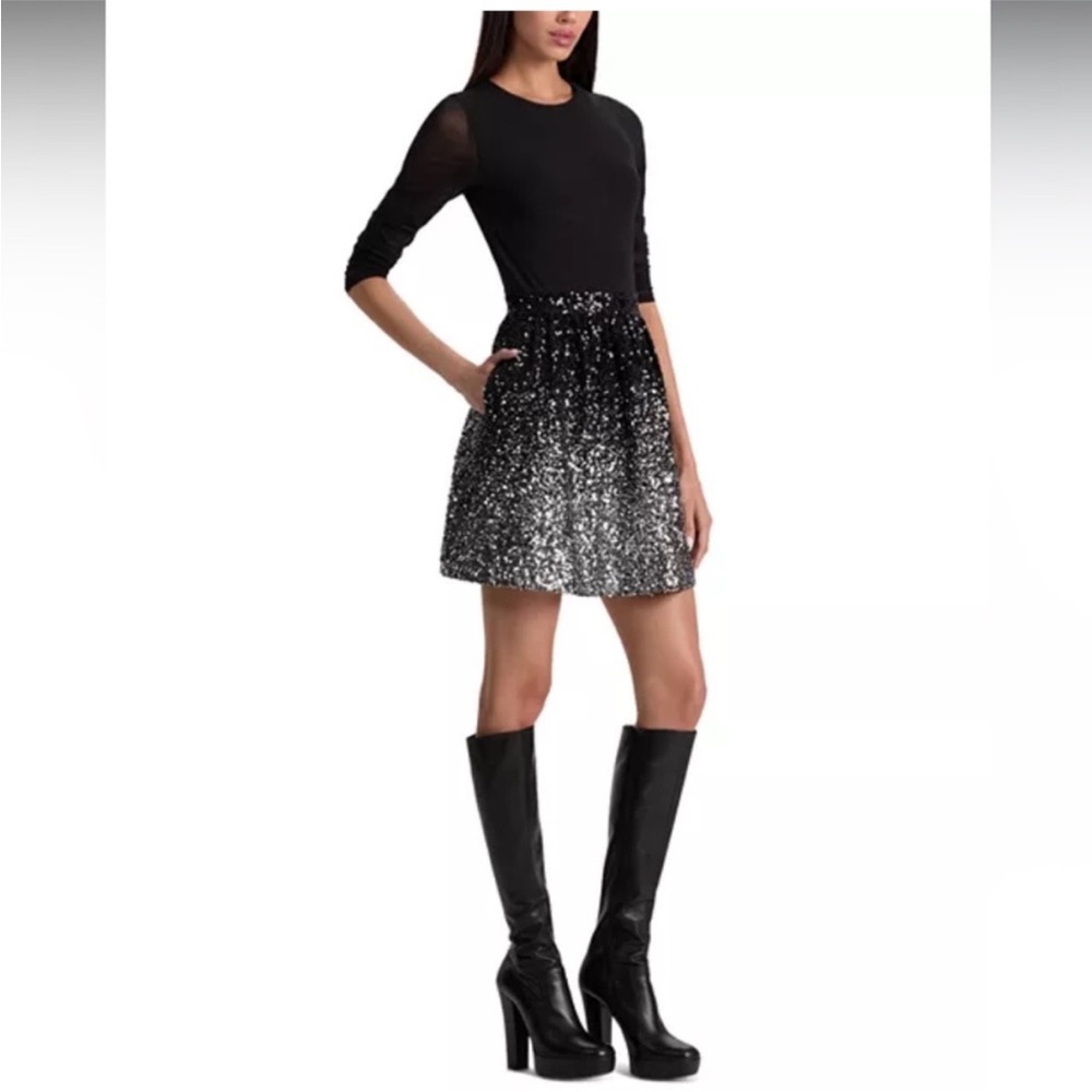 Alice + Olivia Chara Embellished Mini Dress